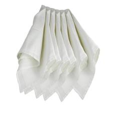 -TROIS KILOS SEPT 1 Lot de 6 langes 70x70 cm Blanc