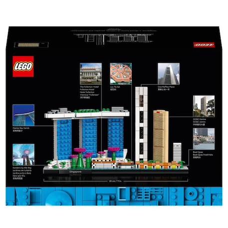 LEGO® 21057 Architecture Singapour, Loisirs Créatifs pour Adultes, Collection Skyline, Décoration pour La Maison VERT 6 - vertbaudet enfant 