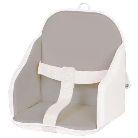 Coussin de Chaise PVC avec Sangles - Candide - Réversible - Facile à Entretenir - Gris/Blanc GRIS 1 - vertbaudet enfant 