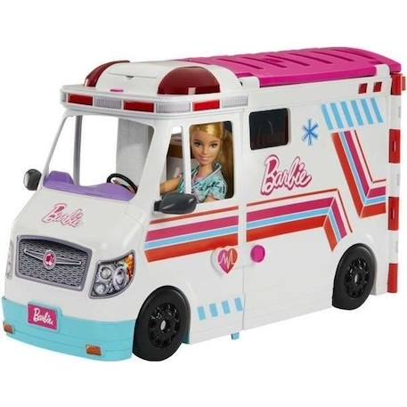 Barbie - Coffret Véhicule Médical avec ambulance et clinique - Poupée Mannequin - Barbie - HKT79 - POUPEE MANNEQUIN BARBIE BLANC 1 - vertbaudet enfant 