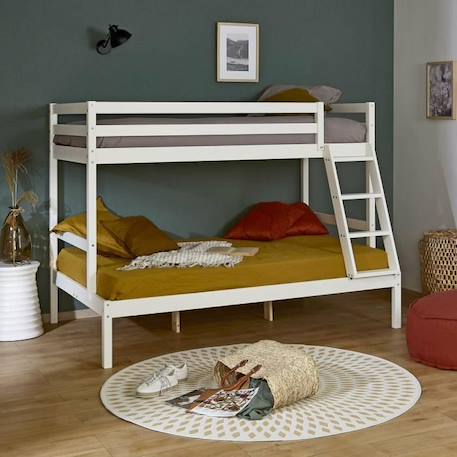 Pack lit superposé avec 2 matelas Julian   Blanc 120x190 cm BLANC 3 - vertbaudet enfant 