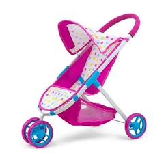 Milly Mally chariot de poupée SusieCandy girls 63 cm rose/bleu  - vertbaudet enfant