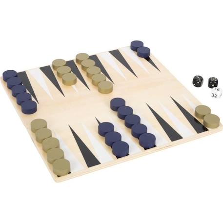 Small foot company - Échecs et Backgammon Gold Edition - LEGLER BLANC 3 - vertbaudet enfant 