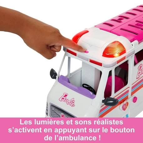 Barbie - Coffret Véhicule Médical avec ambulance et clinique - Poupée Mannequin - Barbie - HKT79 - POUPEE MANNEQUIN BARBIE BLANC 6 - vertbaudet enfant 