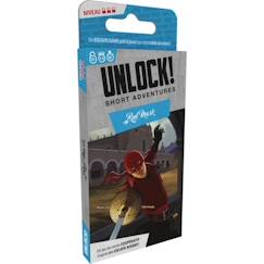 Jouet-Jeux de société-Jeu de société - AC-DÉCO - Unlock! - Short Adventures : Red Mask - Escape Game - 1 joueur ou plus - 30 min