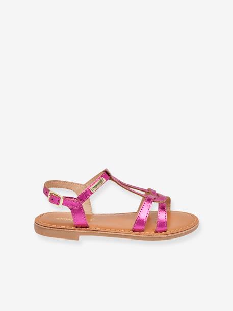 Sandales cuir enfant Backle PAR M. BELARBI blanc+fuchsia+turquoise 5 - vertbaudet enfant 