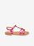 Sandales cuir enfant Backle PAR M. BELARBI blanc+fuchsia+turquoise 5 - vertbaudet enfant 