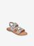 Sandales cuir enfant Bamako BY M. BELARBI argent+multicolore 1 - vertbaudet enfant 