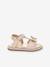 Sandales cuir bébé à scratchs Izorro PAR M. BELARBI beige doré+rose 5 - vertbaudet enfant 