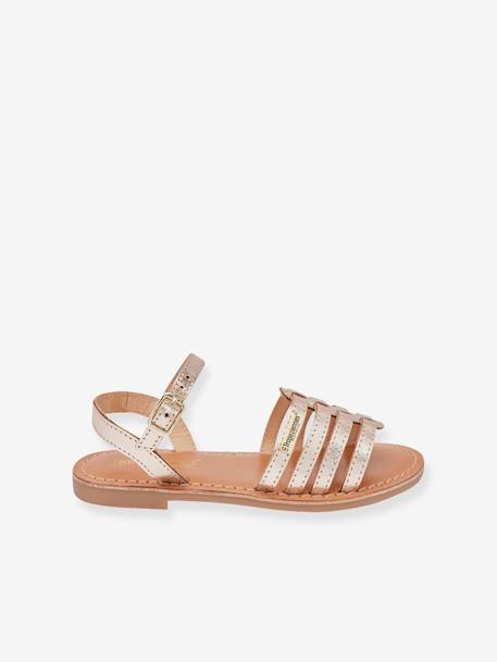 Sandales Berlioz beige doré+fuchsia 2 - vertbaudet enfant 