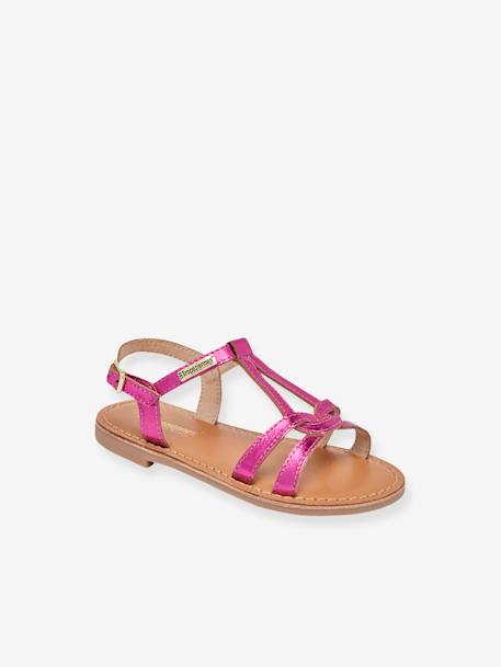 Sandales cuir enfant Backle PAR M. BELARBI blanc+fuchsia+turquoise 4 - vertbaudet enfant 