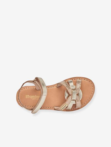 Sandales cuir enfant Badalia PAR M. BELARBI beige doré 3 - vertbaudet enfant 