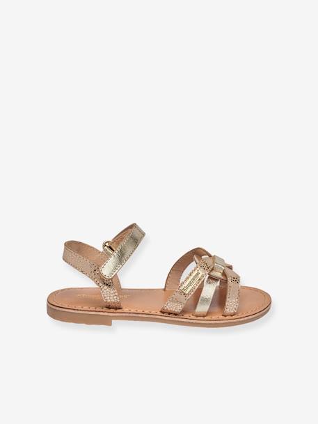 Sandales cuir enfant Badalia PAR M. BELARBI beige doré 2 - vertbaudet enfant 