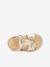 Sandales cuir bébé à scratchs Izorro LES TROPEZIENNES® PAR M. BELARBI beige doré+rose 3 - vertbaudet enfant 