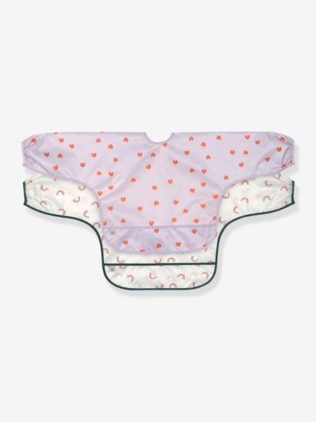 Lot de 2 bavoirs manches longues LÄSSIG bleu glacier+blush+Happy Rascals Cœur+Happy Rascals Smile+lilas+Little Forest lapin - Rose + b+Little Forest Renard - Vert ol+Little Mateys orange épicée+Little Mateys royal bleu+Tiny Farmer Mouton - Blanc+vert 8 - vertbaudet enfant 