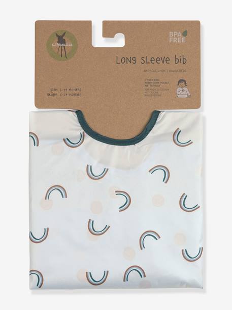 Lot de 2 bavoirs manches longues LÄSSIG bleu glacier+blush+Happy Rascals Cœur+Happy Rascals Smile+lilas+Little Forest lapin - Rose + b+Little Forest Renard - Vert ol+Little Mateys orange épicée+Little Mateys royal bleu+Tiny Farmer Mouton - Blanc+vert 15 - vertbaudet enfant 