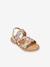Sandales cuir enfant Bamako BY M. BELARBI argent+multicolore 4 - vertbaudet enfant 