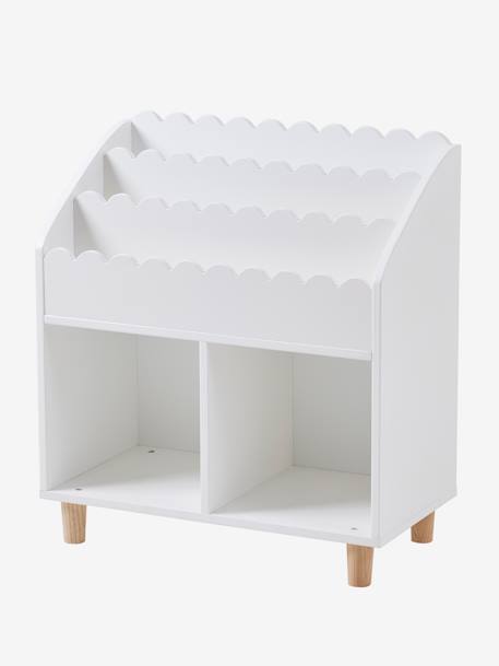 Meuble de rangement 2 cases + étagère-bibliothèque FESTON blanc 4 - vertbaudet enfant 