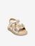 Sandales cuir bébé à scratchs Izorro PAR M. BELARBI beige doré+rose 1 - vertbaudet enfant 