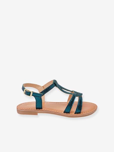 Sandales cuir enfant Backle PAR M. BELARBI blanc+fuchsia+turquoise 8 - vertbaudet enfant 