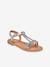 Sandales cuir fille Badou PAR M. BELARBI argent+beige doré+marine 1 - vertbaudet enfant 