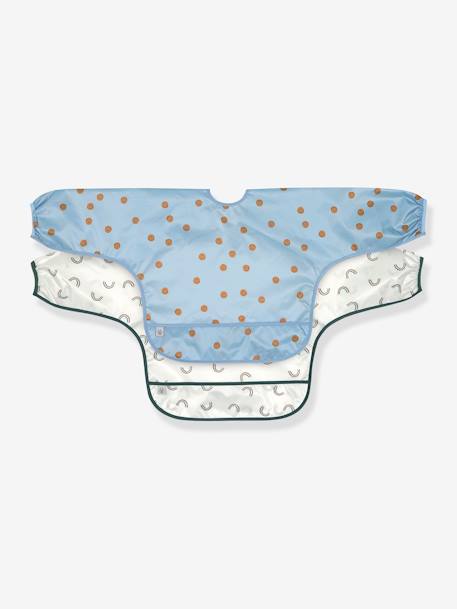 Lot de 2 bavoirs manches longues LÄSSIG bleu glacier+blush+Happy Rascals Cœur+Happy Rascals Smile+lilas+Little Forest lapin - Rose + b+Little Forest Renard - Vert ol+Little Mateys orange épicée+Little Mateys royal bleu+Tiny Farmer Mouton - Blanc+vert 14 - vertbaudet enfant 