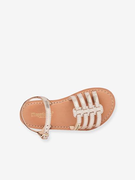 Sandales Berlioz beige doré+fuchsia 3 - vertbaudet enfant 