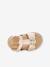Sandales cuir bébé à scratchs Izorro PAR M. BELARBI beige doré+rose 6 - vertbaudet enfant 