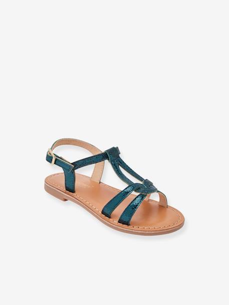 Sandales cuir enfant Backle PAR M. BELARBI blanc+fuchsia+turquoise 7 - vertbaudet enfant 