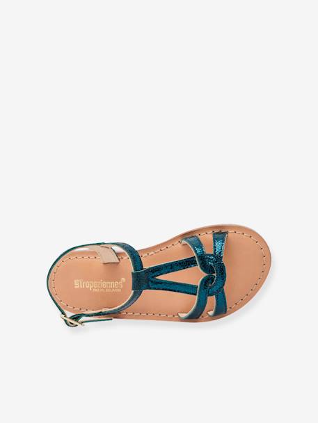 Sandales cuir enfant Backle PAR M. BELARBI blanc+fuchsia+turquoise 9 - vertbaudet enfant 