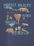 Tee-shirt Basics motifs animaliers garçon bleu ardoise+gris chiné 3 - vertbaudet enfant 