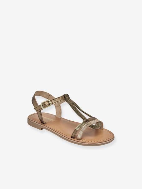Sandales cuir enfant Bada PAR M. BELARBI beige doré+bronze 4 - vertbaudet enfant 