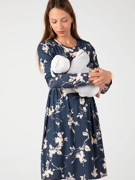 Robe de grossesse Limbo ENVIE DE FRAISE rayé bleu 3 - vertbaudet enfant 