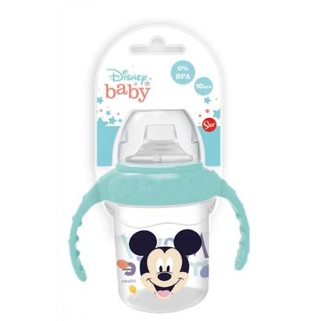 Disney Baby - Tasse apprentissage avec ance Mickey VERT 1 - vertbaudet enfant 