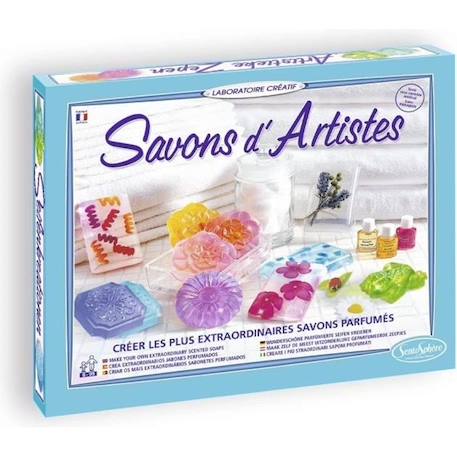 Kit Savon D'Artistes SENTOSPHERE - Créez des savons cosmétiques originaux - Mixte - A partir de 8 ans VIOLET 1 - vertbaudet enfant 