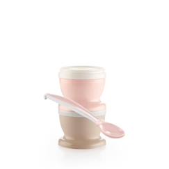 -THERMOBABY 2 PETITS POTS POUR NOURRITURE Rose Poudr‚
