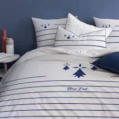 Linge de maison et décoration-Linge de lit enfant-Parure de lit imprimée 100% coton Bretagne Breizh - Taille : 140x200 cm