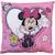 Coussin imprimé 100% coton, DISNEY MINNIE SHOPPING. Taille : 40x40 cm ROSE 1 - vertbaudet enfant 