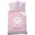 SMILEY Housse de couette + Taie - 140 x 200 cm - Sunday ROSE 1 - vertbaudet enfant 