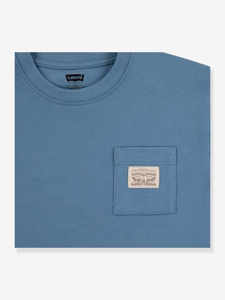 T-shirt poche garçon Levi's® bleu grisé+lavande 3 - vertbaudet enfant 