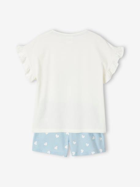 Pyjashort bicolore fille Disney® Lilo et Stitch Blanc/bleu grisé 4 - vertbaudet enfant 