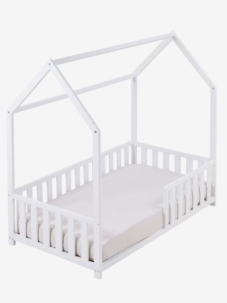 Lit enfant cabane 70x140 cm blanc 2 - vertbaudet enfant 