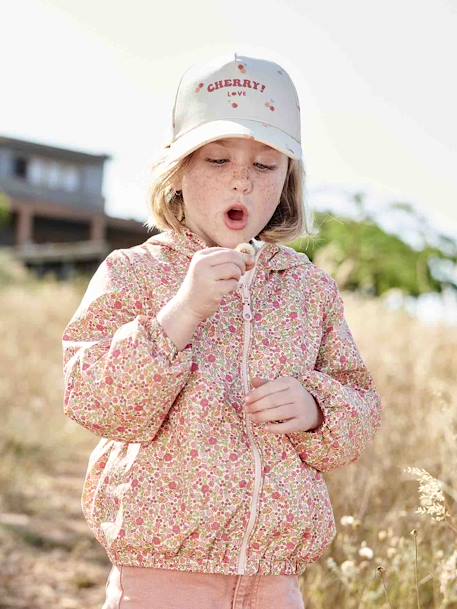 Parka à capuche 3 en 1 mi-saison fille avec coupe-vent amovible kaki+rose 10 - vertbaudet enfant 