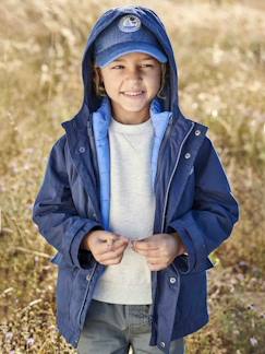 Parka garçon 3 en 1 mi-saison doudoune sans manches amovible  - vertbaudet enfant