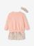 Ensemble bébé fille 3 pièces robe cardigan bandeau bleu grisé+corail+vieux rose 13 - vertbaudet enfant 