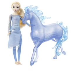 Jouet-Poupons et poupées-Poupée Elsa et Nokk de La Reine des Neiges Disney Princess - Figurines articulées pour enfant de 3 ans et plus