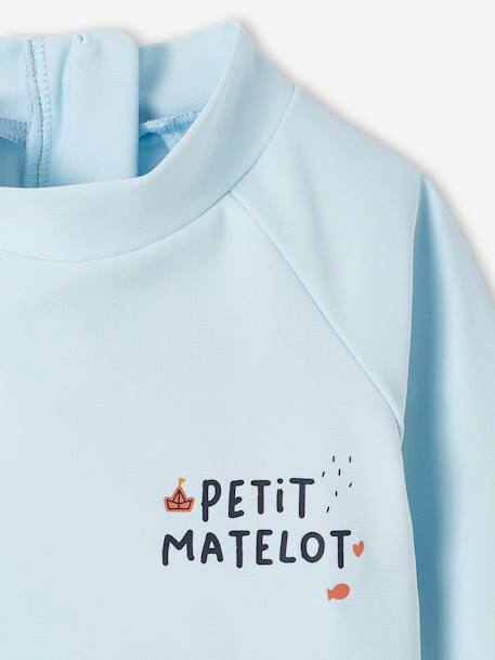 T-shirt de bain anti-UV garçon petit matelot bleu ciel 5 - vertbaudet enfant 