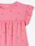 Robe brodée fleurs fille en maille froissée rose bonbon 3 - vertbaudet enfant 