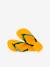 Tongs enfant Brasil Logo jaune+pêche 5 - vertbaudet enfant 