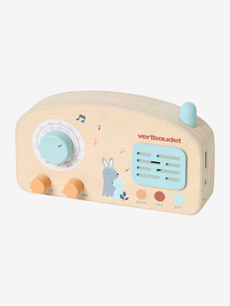 Radio musicale en bois FSC® LES AMIS DE LA FORÊT bois 1 - vertbaudet enfant 